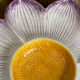 Divided plate, large ceramic flower, Italy