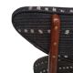 Chaise en tissu noir perennials dotty, europe, années 1960