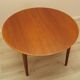 Round teak table, Danish design, 1960s, manufacturer: Gudme Møbelfabrik, de