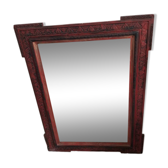 Old Bordeaux red mirror