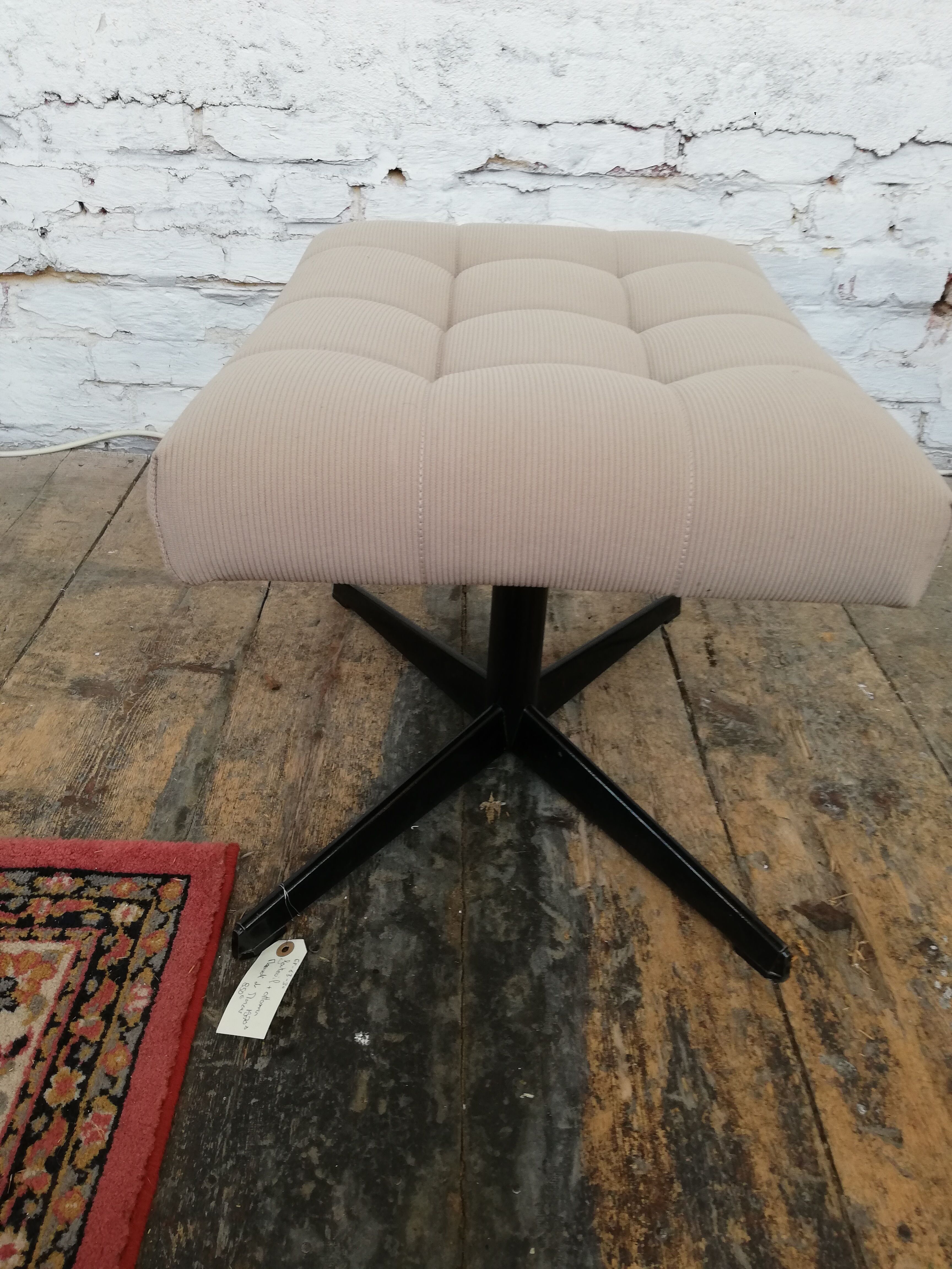 Armchair with Czech ottoman, 1960, Munzar and Moravians