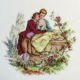 6 plates, Limoges porcelain: Model Scènes galantes by Fragonard
