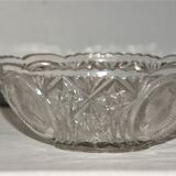 Two cuts cut in molded blown crystal