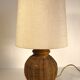 Rattan table lamp and fabric