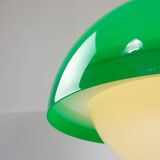 Italian Space Age Pendant in Brass and Acrylic Glass, 1970s