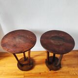 Paire de consoles Art déco en bois