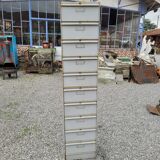 Iron loom cabinet with clamshells