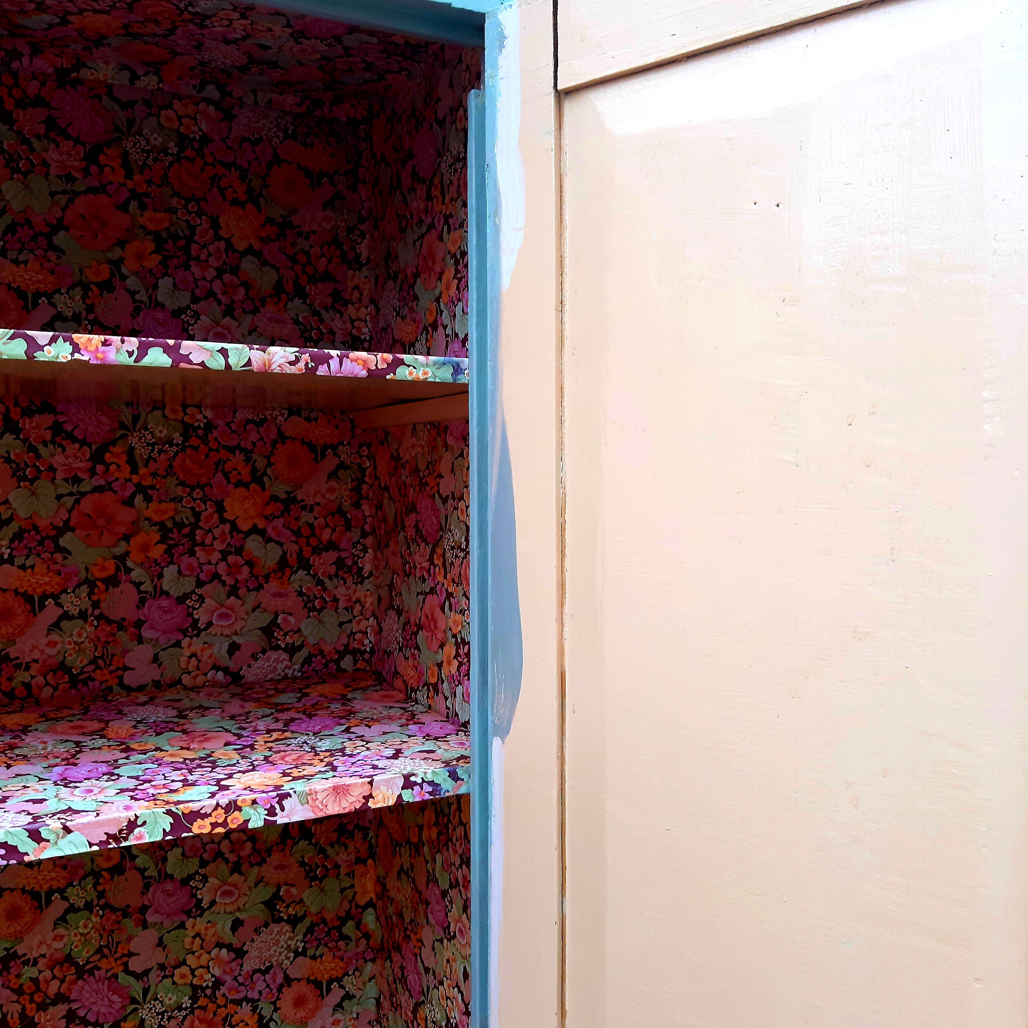 Parisian interior wardrobe vintage floral