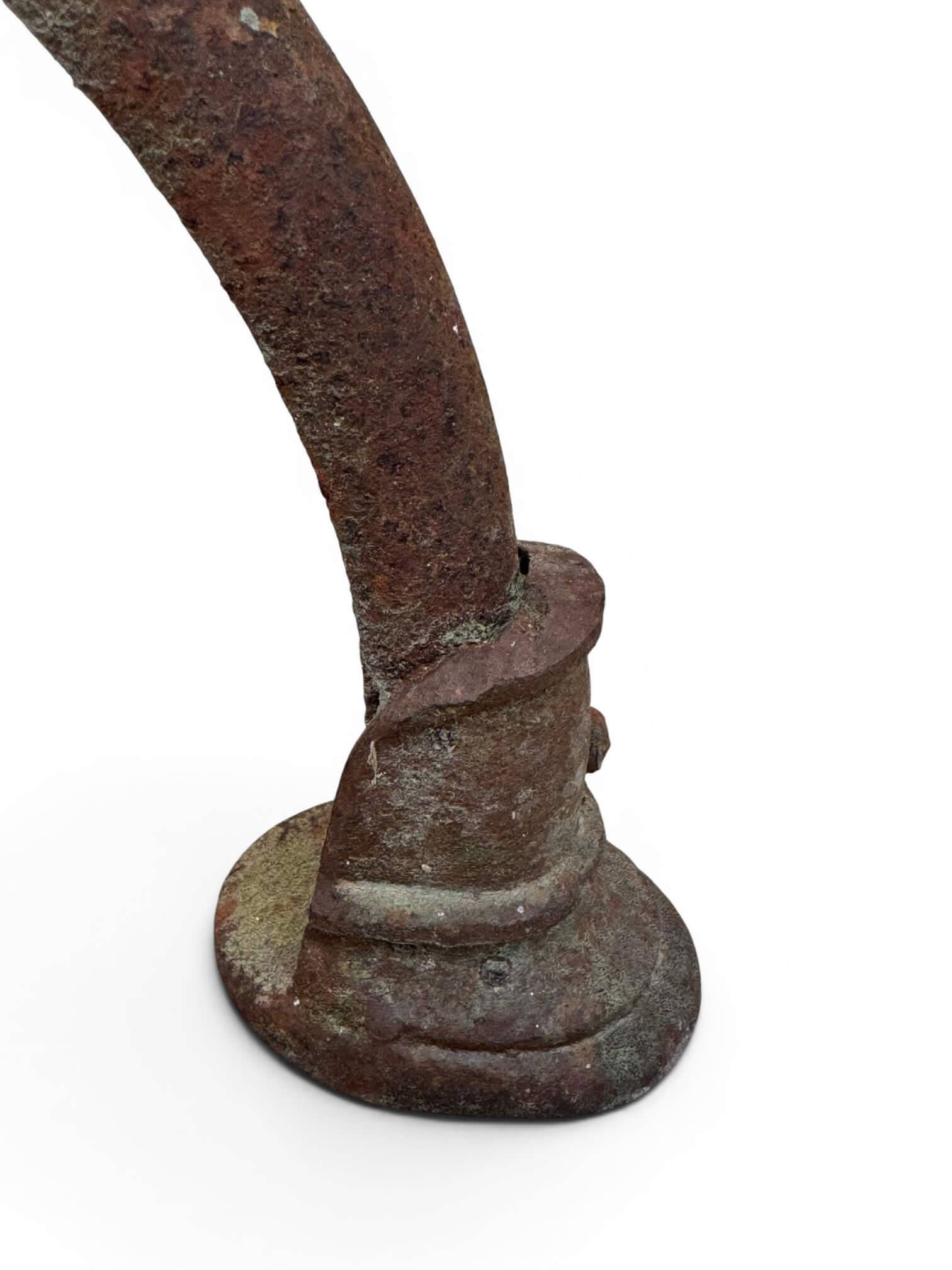 1900 wrought iron guéridon from Arras, St Sauveur