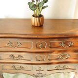 Louis XV style commode in solid oak, 20th century.