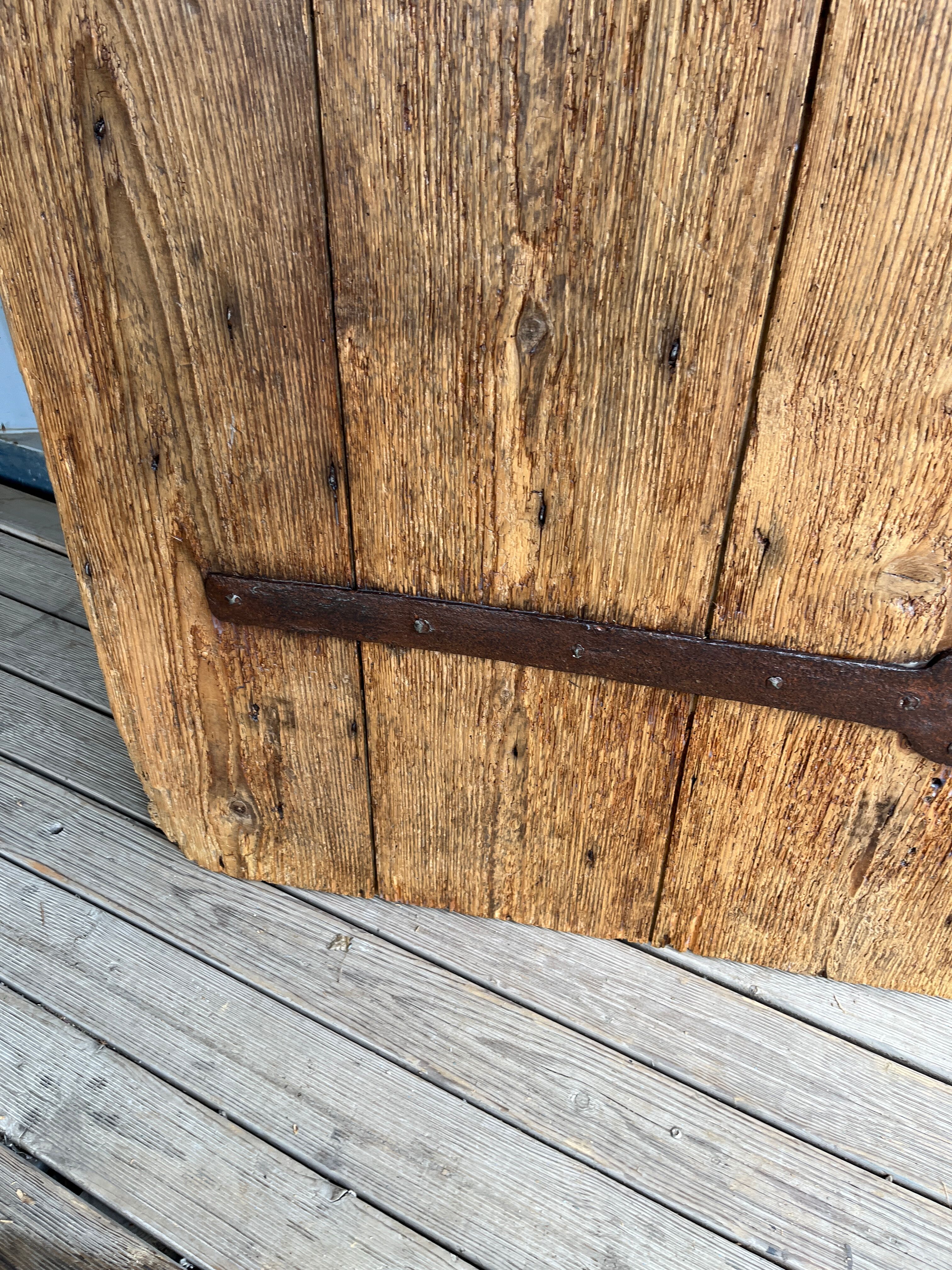 Old studded door