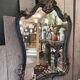 Black and gold baroque mirror