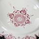Old iron earth plate Creil and Montereau - Admiral decoration