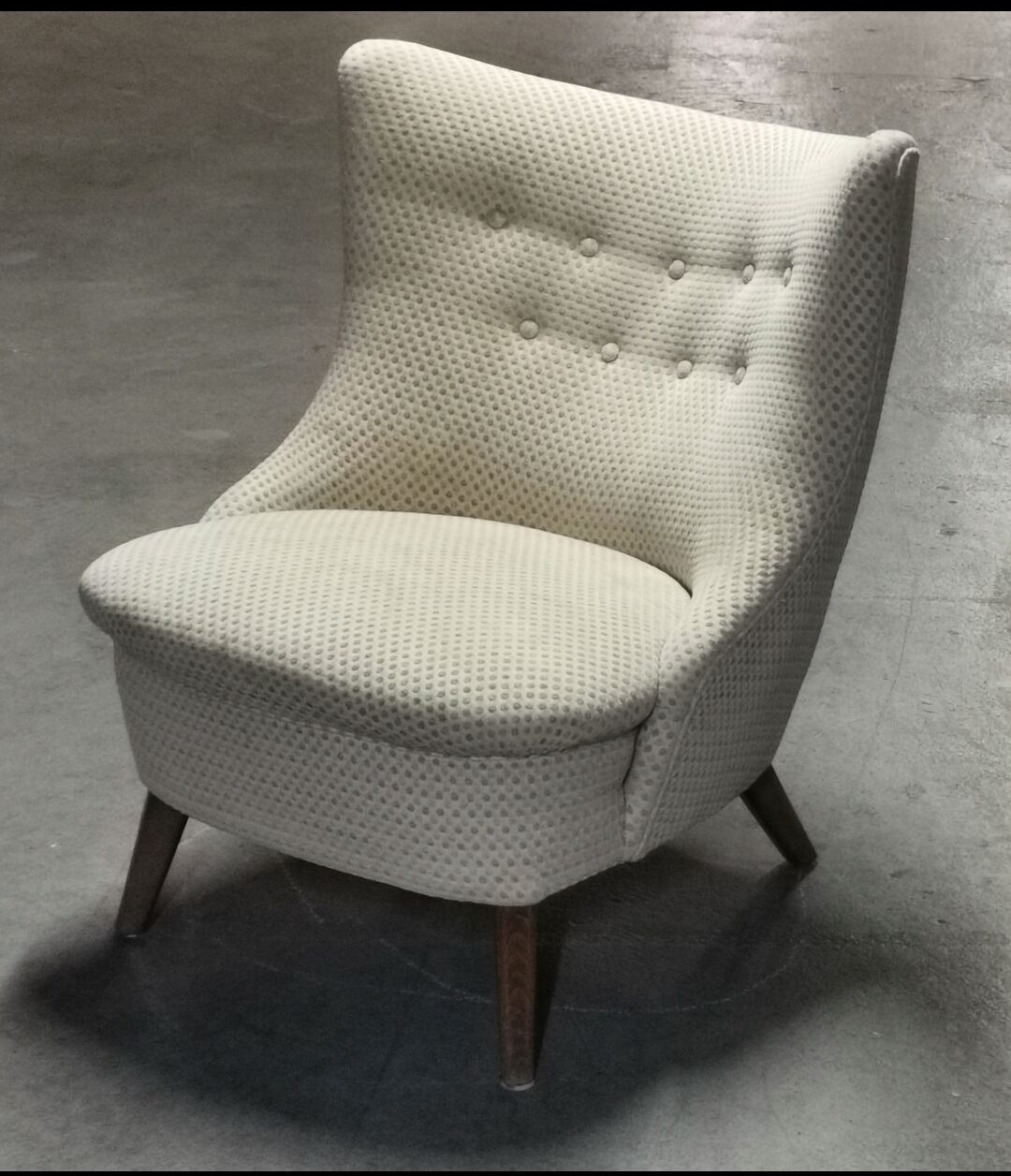 Armchair wing chair egg Barrel 50s modernist