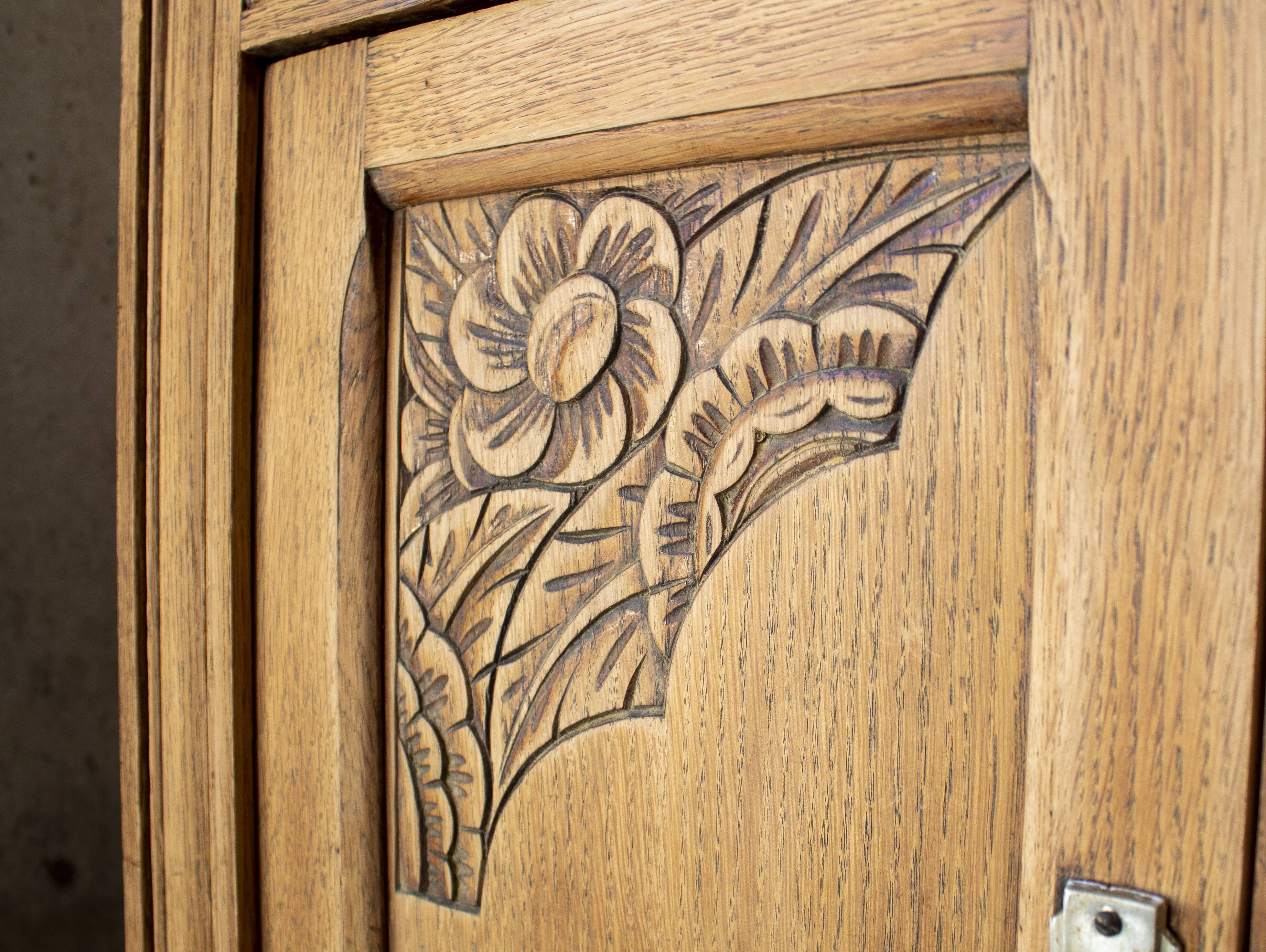 buffet sideboard solid oak Art Deco