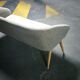 Sofa 3 Chair Danish cocktail of the 50s/60s gray / white