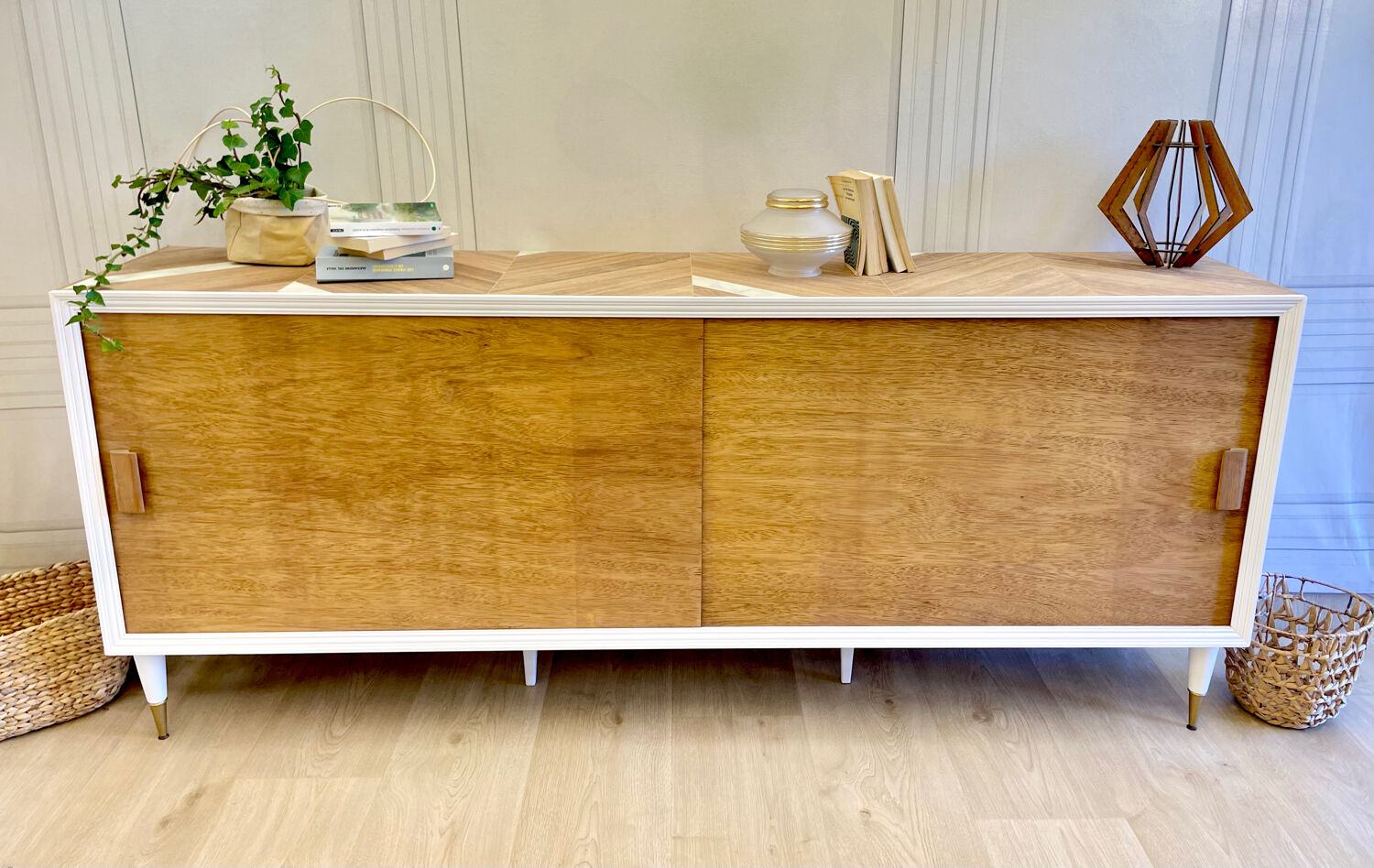 Vintage sliding door enfilade