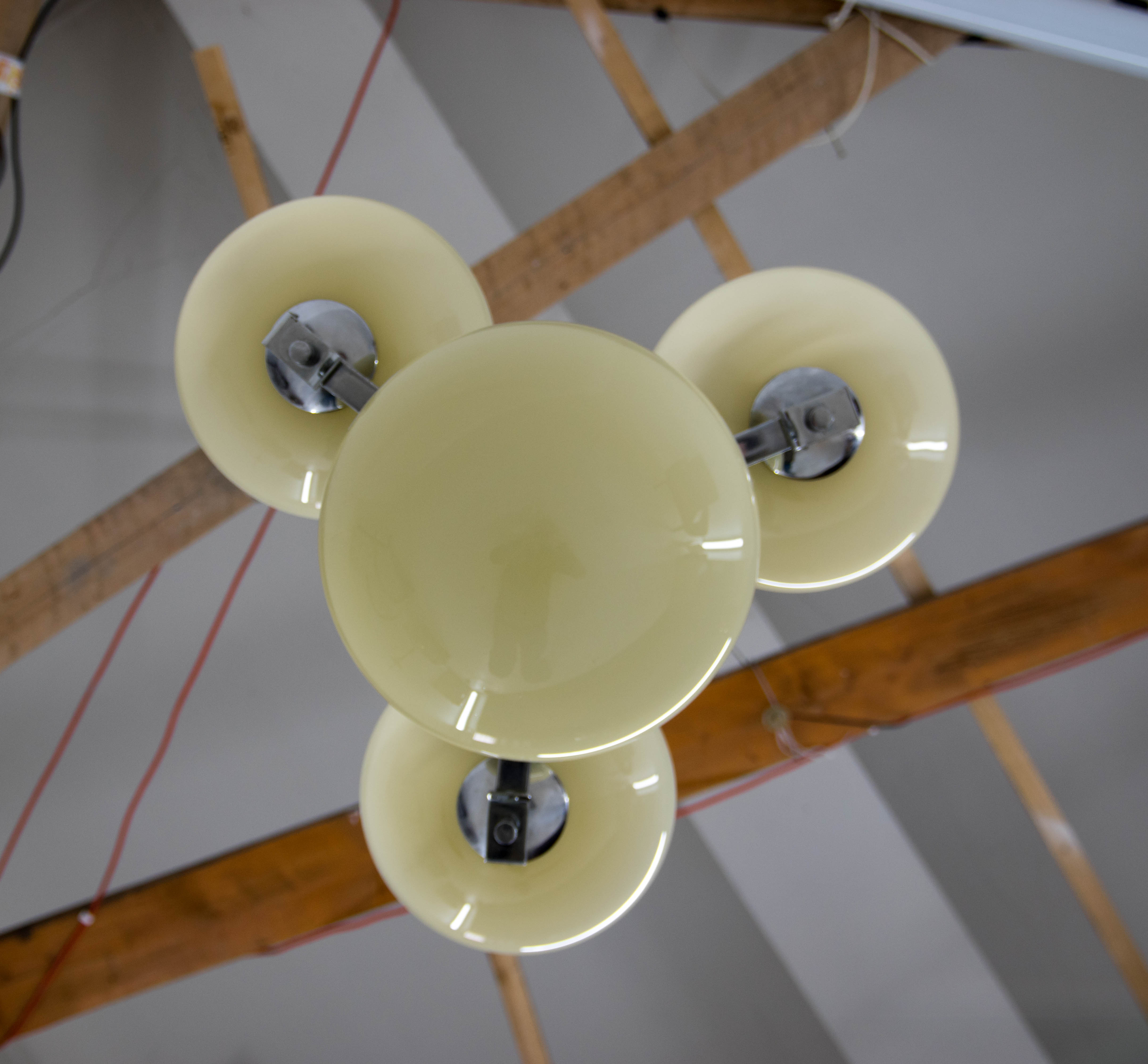 Art deco chandelier by zukov, 1940s