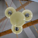 Art deco chandelier by zukov, 1940s