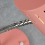 Mid-Century Modern Italian Table Lamp in Salmon and ChromeMid-Century Itali