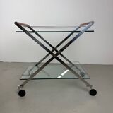 1980s Modernist Gallotti and Radice “Mister” Bar Trolley, Serving Cart