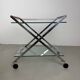 1980s Modernist Gallotti and Radice “Mister” Bar Trolley, Serving Cart