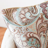 Coussin fantaisie bleu