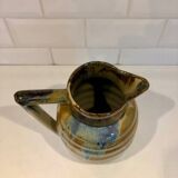 Enamelled stoneware pitcher from the 1950s