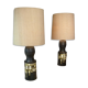 Ceramic table lamps by Georges Pelletier for Accolay France 1960s, Set of 2