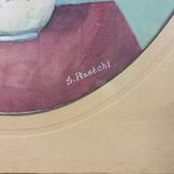 Ancient table peony bouquet