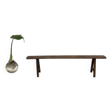 Antique bench in solid oak