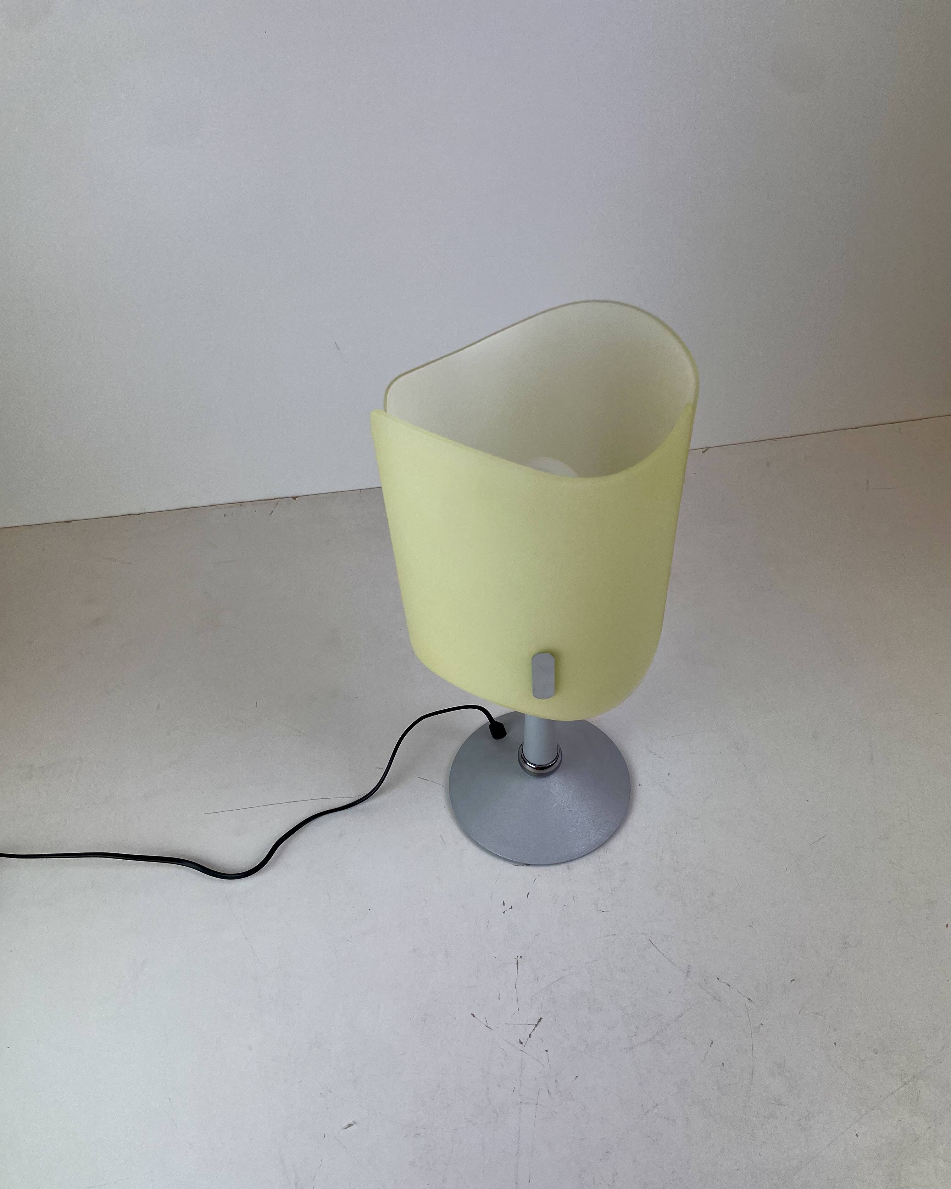 Pair of Italian Opaline Table Lamps, 1990s