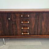 Large modernist rosewood sideboard, Scandinavian design, 1970s vintage