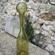 Glassblown glass decanter from the Biot collector glassworks