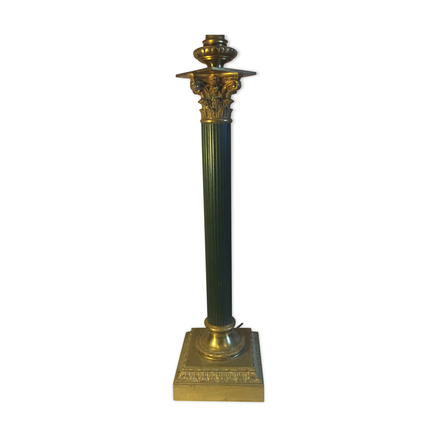 Classic Greek column lamp foot