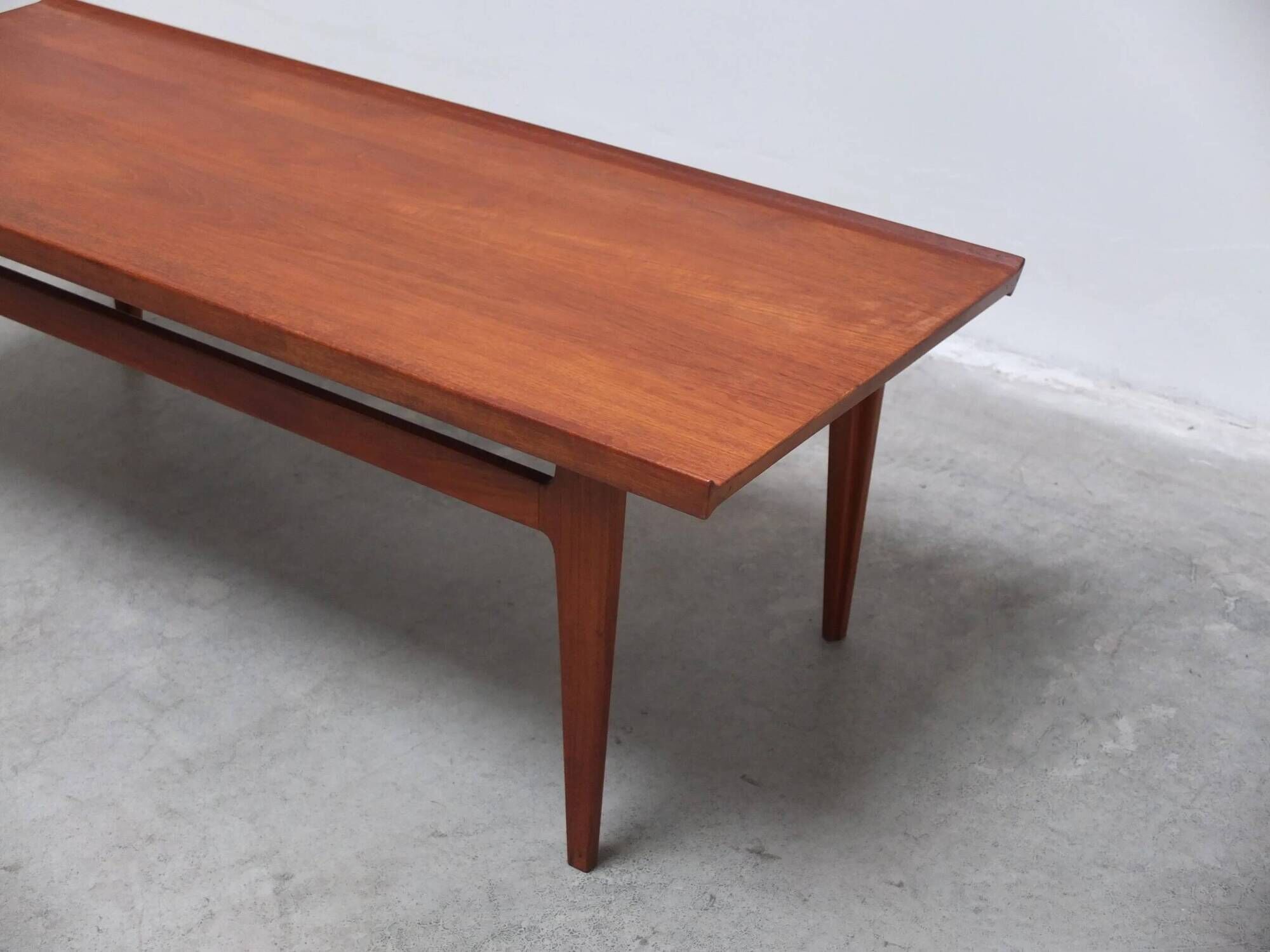 Danish coffee table in solid teak by Finn Juhl for France & Son, 1960s