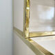 Zevi brass display unit cabinet 70s hollywood regency midcentury glass vintage
