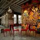 Set of 4 red saddle leather chairs - Matteo Grassi - Circa 1980