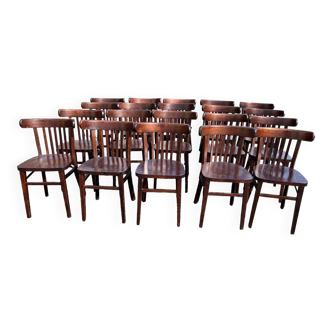 Set of 20 bistro chairs