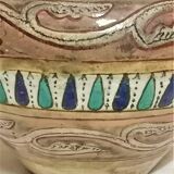 Old vase in oriental ceramics. Pottery of Nabeul. Signed.