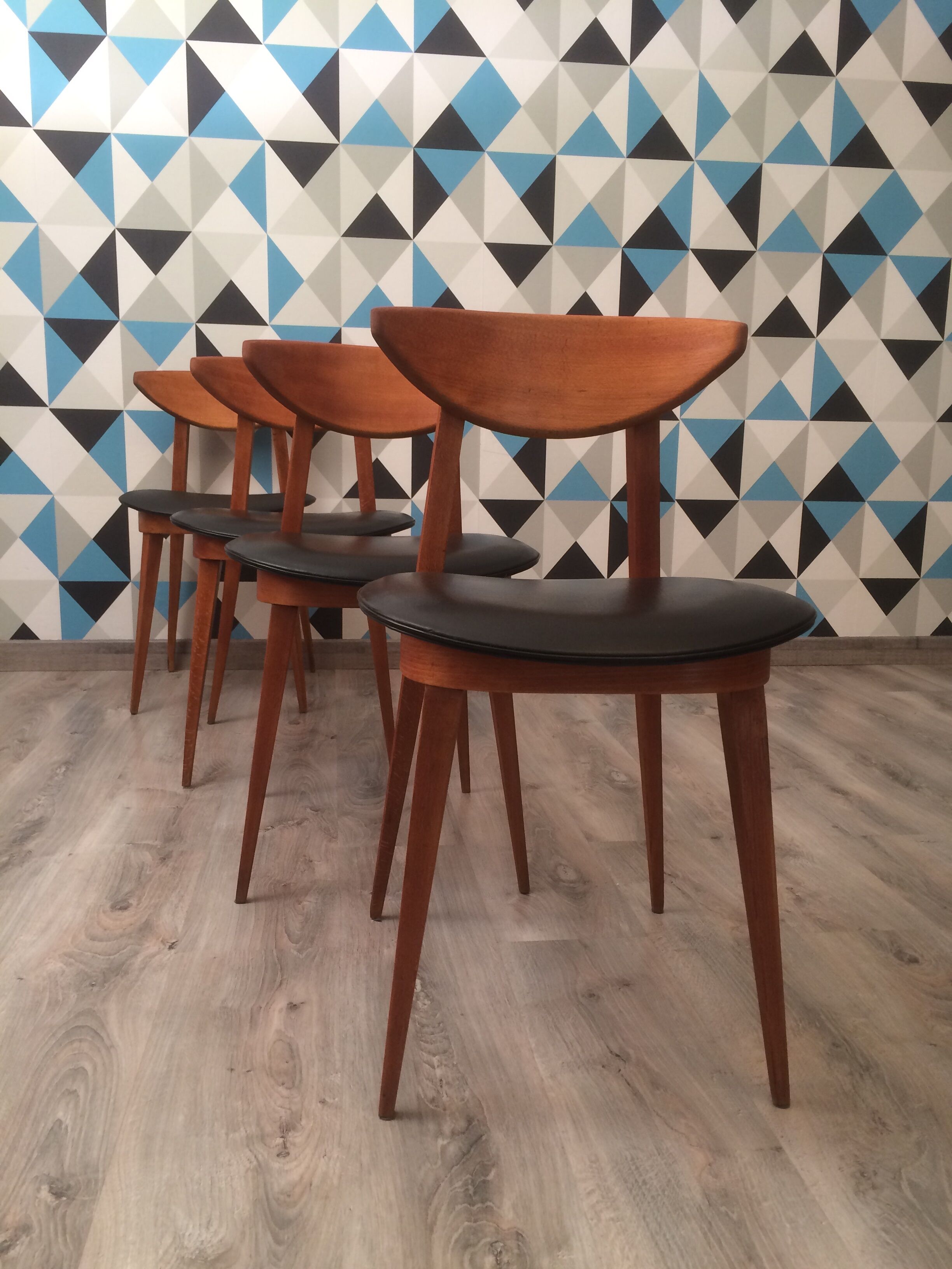 Chaises modèle "fontaria" de chez baumann vers 1970
