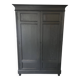 Large black wooden wardrobe