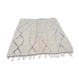 Tapis berbère en laine avec motif rouge  220x280cm
