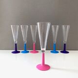 6 Leonardo champagne glasses, vintage glasses 90s