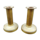 Pair of 19th-century bronze candlesticks