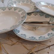 Deep plates made of ironstone from Digoin Sarreguemines.