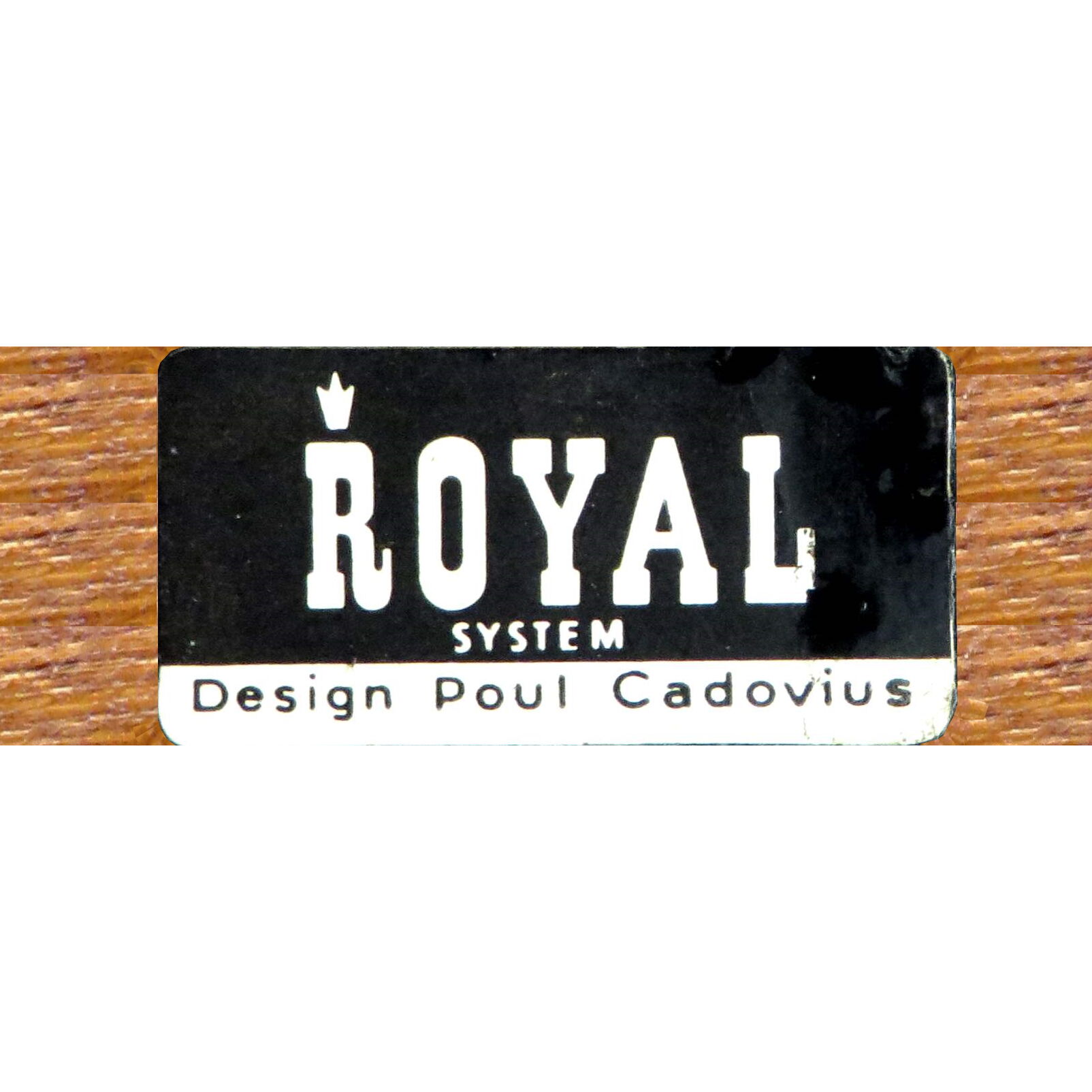 Vintage mid century Royal System Wall Unit with sideboard & shelves in teak by Poul Cadovius, 1960s