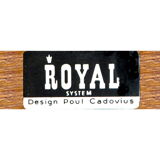 Vintage mid century Royal System Wall Unit with sideboard & shelves in teak by Poul Cadovius, 1960s