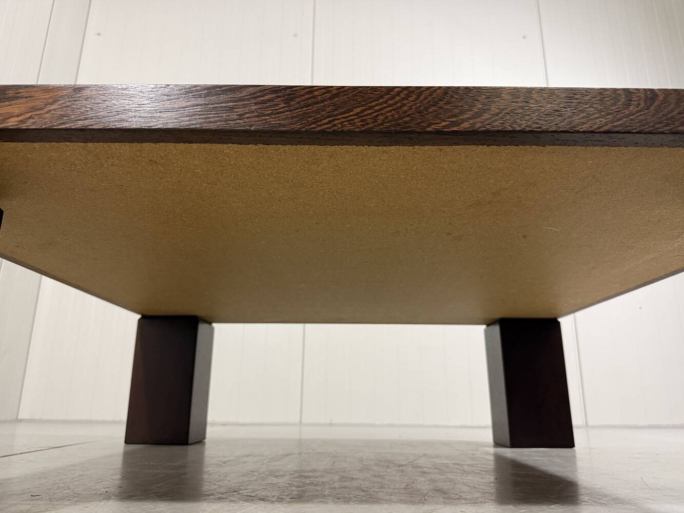 Danish coffee table in wenge end-grain mosaic Tranekaer Denmark