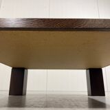 Danish coffee table in wenge end-grain mosaic Tranekaer Denmark